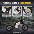 SYKERUNS X5 3000W Electric Dirt Bike 48V 24Ah Off Road Motorcycle Hydraulic Disc Brake for Adults Teens