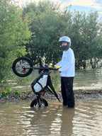 SYKERUNS X5 3000W Electric Dirt Bike 48V 24Ah Off Road Motorcycle Hydraulic Disc Brake for Adults Teens