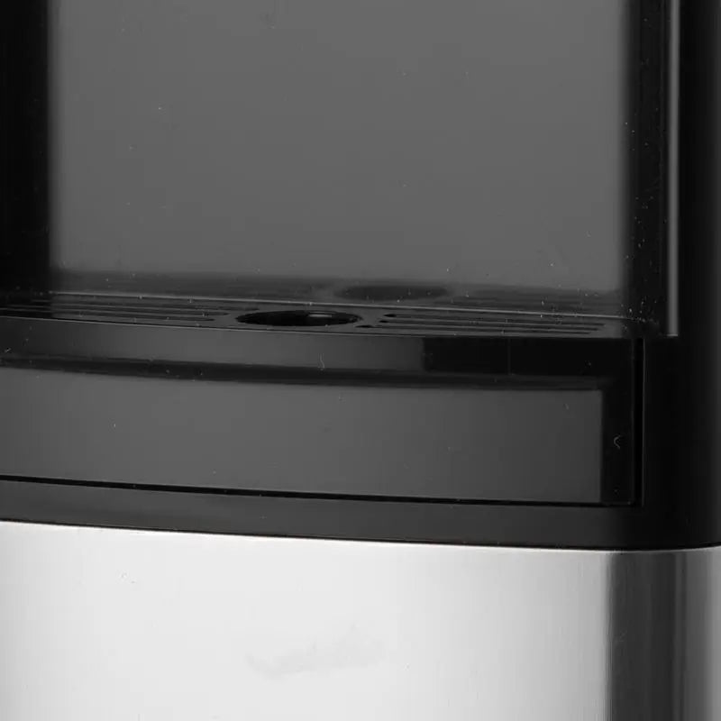 Top Loading Water Cooler Dispenser, Hot and Cold Water Dispenser for 3 or 5 Gallons Bottles, Sturdy Stainless Steel and Child Security Lock, Ideal for Homes, Kitchens, Offices, Dorms, Black