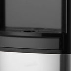 Top Loading Water Cooler Dispenser, Hot and Cold Water Dispenser for 3 or 5 Gallons Bottles, Sturdy Stainless Steel and Child Security Lock, Ideal for Homes, Kitchens, Offices, Dorms, Black
