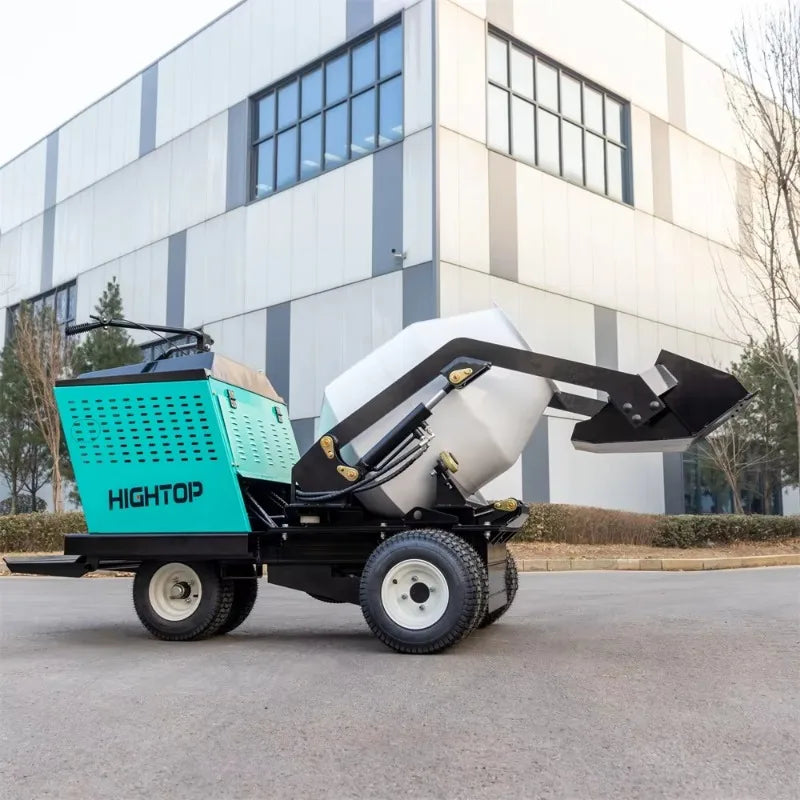 New Diesel Mini Portable Crawler Cement Mixer Machine with Tracks Gear 750L Small Dumper Truck Self-loading Concrete Mixer