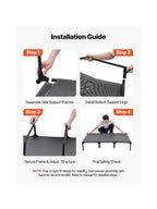 Elevated Dog Bed For Large Dogs, Portable Raised Dog Cot With Steel Metal Frame And Breathable Teslin Mesh, Indoor & Outdoor
