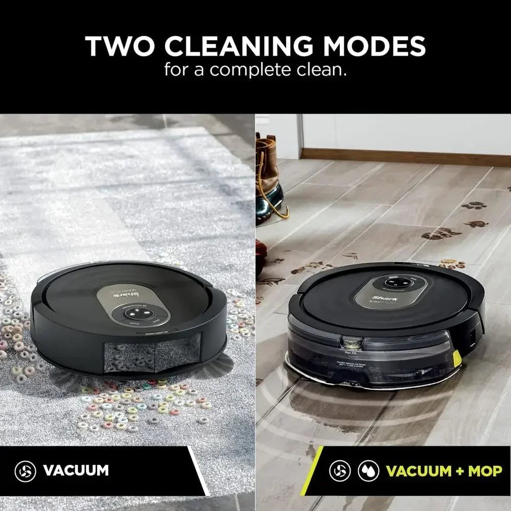 2-in-1 Smart Robot Vacuum and Mop with Self-Cleaning Brushroll, Home Mapping, Ideal for Pet Hair, Compatible with Alexa, Wi-Fi E