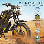 COSWHEEL GT20 MAX Electric Dirt Bike Teens Adults, 2000W 60V E-Bike with Dual Suspension, Hydraulic Brakes, Off-Road Tires