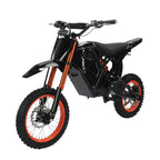 Qlife Vela E5 Electric Dirt Bike for Teens Adults, 3500W Peak Mid-Drive Motor, 37MPH Electric Motorcycle with 48V 23Ah Battery, Full Suspension