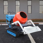 Mini Crawler Type Cement Concrete Mixer Mortar Mixing Machine Tracked Dumper Cement Mixer