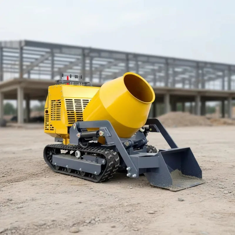 New Product Small Mini Concrete Mixer Self-loadng diesel Concrete Mixer  Automatic Track Mobile Cement Mixer Machine