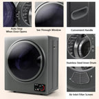 1.5 Cu .ft Compact Portable Electric Clothes Laundry Dryer w/Stainless Steel Tub