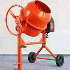 Electric Concrete Mixer Machine 140L For DIY Home Renovation And Small Construction Site Use With Reinforced Steel Frame