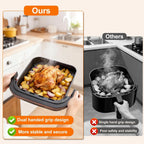 4.5QT Air Fryer Pizza Oven with 11 Presets, Air Fryers with Dual Heating & 360° Airflow | Viewing Window | Touch Display, No