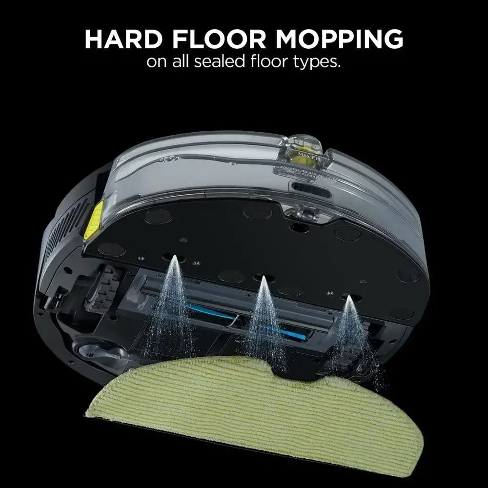 2-in-1 Smart Robot Vacuum and Mop with Self-Cleaning Brushroll, Home Mapping, Ideal for Pet Hair, Compatible with Alexa, Wi-Fi E