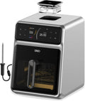Smart Air Fryer Cooker with Probe and Water Atomizer, 6 QT, 3 Pro Cooking Modes, Cook Like an Expert with One Button Press
