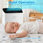 Portable 14,000 BTU Air Conditioner: High Efficiency, Quiet, Cools 600 Sq. Ft., Remote, WiFi, & Alexa Compatible