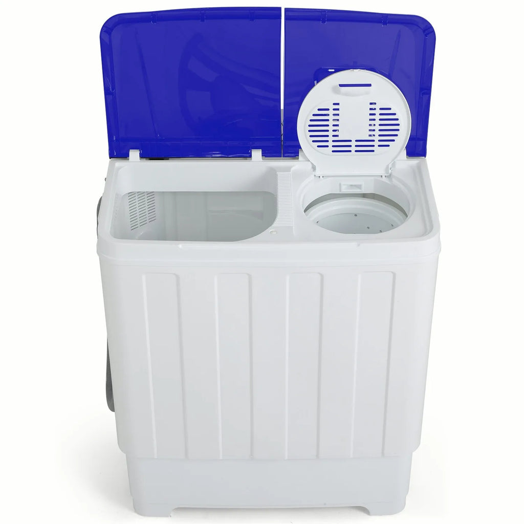 Portable Washing Machine 30lbs Twin Tub Laundry Machine Washer Spinner Combo