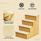Pet staircase for dogs and cats, step ladder with scratching post