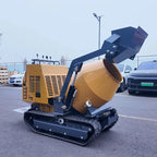 New Diesel Mini Portable Crawler Cement Mixer Machine with Tracks Gear 750L Small Dumper Truck Self-loading Concrete Mixer