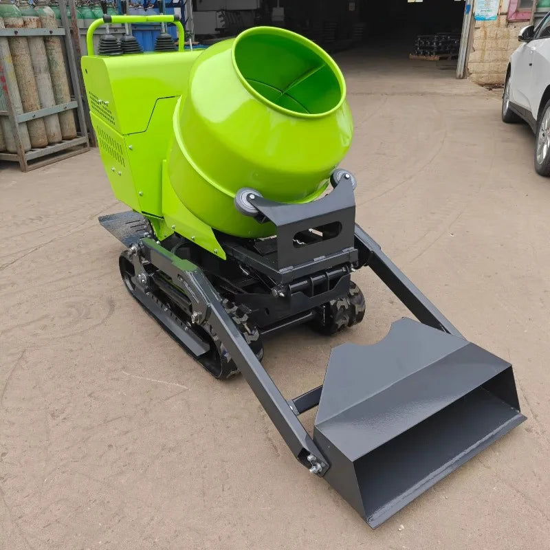 Compact Hydraulic Engineering Concrete Mixing Tanker Crawler Auto-Feeding Mixer Dumper China Factory Price