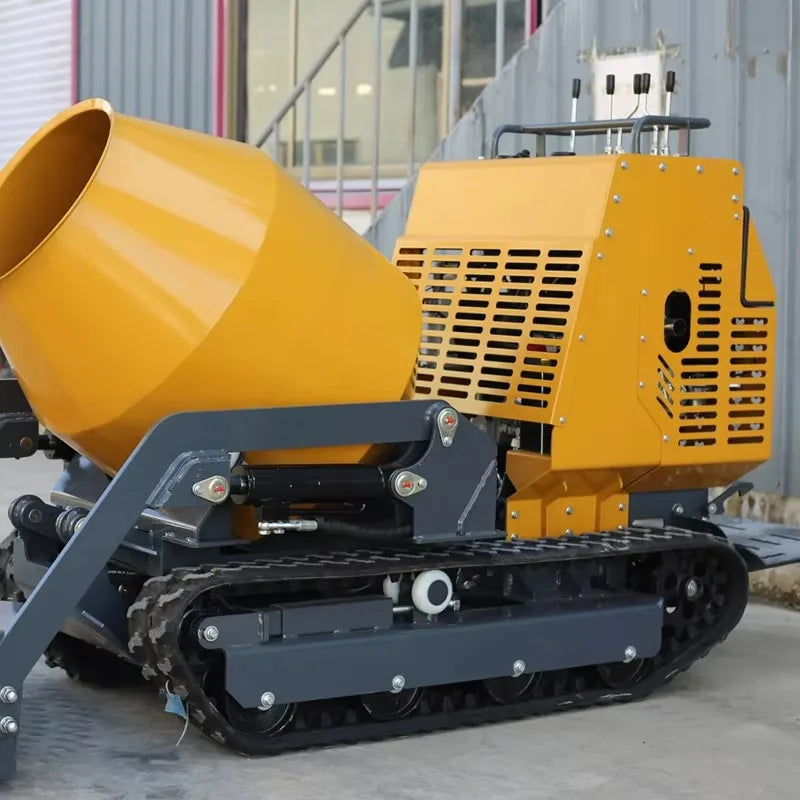 High Quality Trackd Self Loading Portable Mini Dumper Movable Diesel Concrete Mixer Machine for Construction