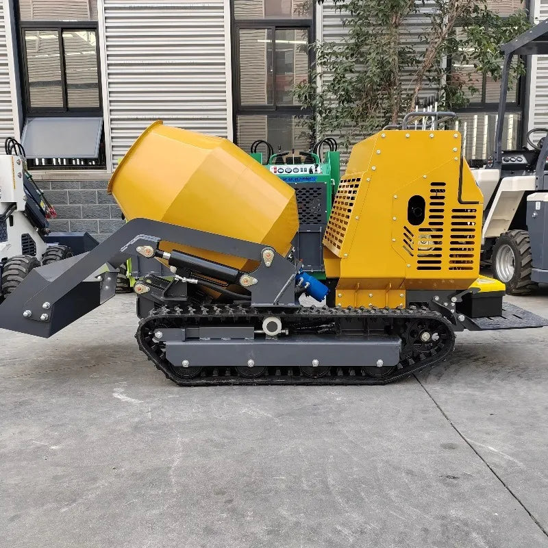 New Product Small Mini Concrete Mixer Self-loadng diesel Concrete Mixer  Automatic Track Mobile Cement Mixer Machine