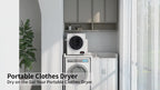 Portable Clothes Dryer 120V 850W Laundry Dryer for Apartment, White