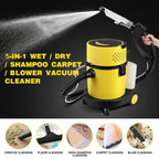 6 Gallon 5.5HP Wet Dry Car Vacuum Cleaner Upholstery Shampoo 5-IN-1