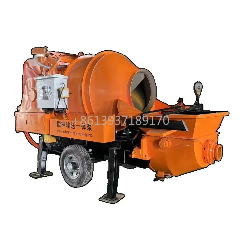 Diesel Engine Concrete Mixer with Pump Machine Self Loading Mobile Cement Mixing Equipment