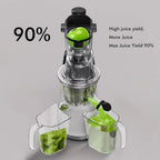 Easy-Use Cold PrJuicer, 8m Wide-Mouth Veal Slow Masticating Juicer, Whole ruit & Veg Juice Extractor, Easy Clen, BPA ree, Quiet