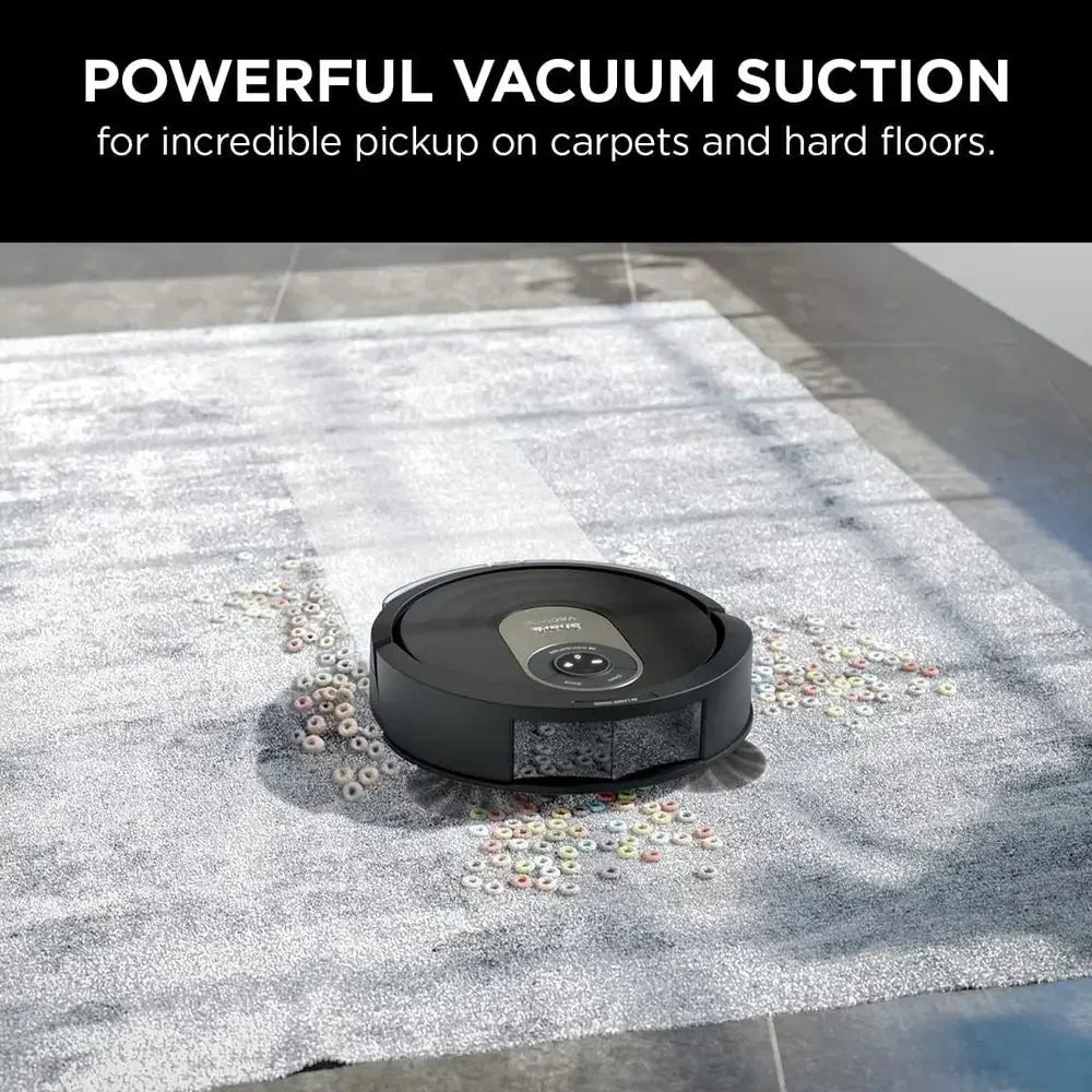 2-in-1 Smart Robot Vacuum and Mop with Self-Cleaning Brushroll, Home Mapping, Ideal for Pet Hair, Compatible with Alexa, Wi-Fi E