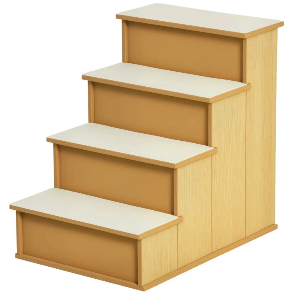 Pet staircase for dogs and cats, step ladder with scratching post