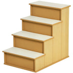 Pet staircase for dogs and cats, step ladder with scratching post