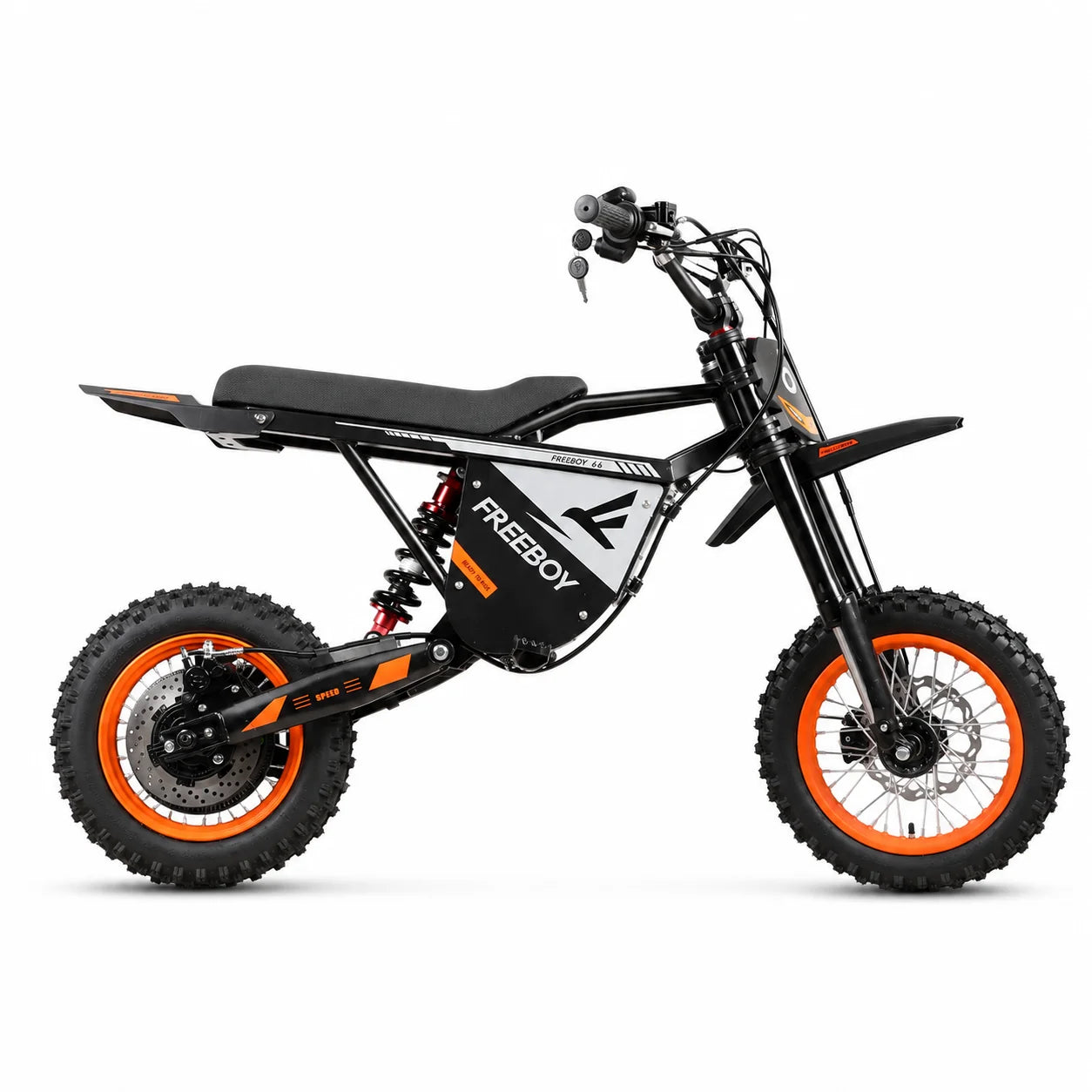 FREEBOY Y66 3000W Electric Dirt Bike for Adults Teens, 34MPH 48V 30Ah Lithium Battery Off-Road Electric Motorcycle, 12/10 Inch Fat Tire E-Bike Moped Scooter, 31-Mile Range 265LBS Load Hydraulic Disc Brake, Beach Snow Mountain