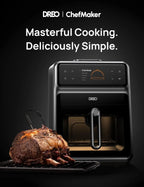 Smart Air Fryer Cooker with Probe and Water Atomizer, 6 QT, 3 Pro Cooking Modes, Cook Like an Expert with One Button Press
