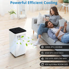Portable Air Conditioners with Remote Control, 10000 BTU Portable AC Unit Built-in Cool, Dry, Fan Modes, for Room, Dorm, Office,24H Timer Function, Cools Room up to 450 Sq. ft, White