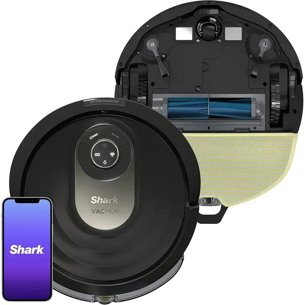 2-in-1 Smart Robot Vacuum and Mop with Self-Cleaning Brushroll, Home Mapping, Ideal for Pet Hair, Compatible with Alexa, Wi-Fi E