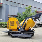 Mini Crawler Type Cement Concrete Mixer Mortar Mixing Machine Tracked Dumper Cement Mixer