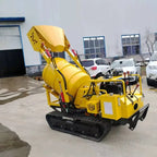 Mini Crawler Type Cement Concrete Mixer Mortar Mixing Machine Tracked Dumper Cement Mixer