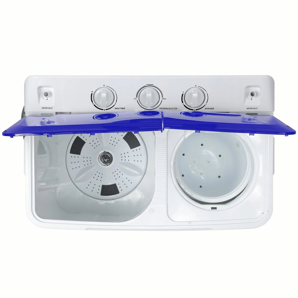 Portable Washing Machine 30lbs Twin Tub Laundry Machine Washer Spinner Combo