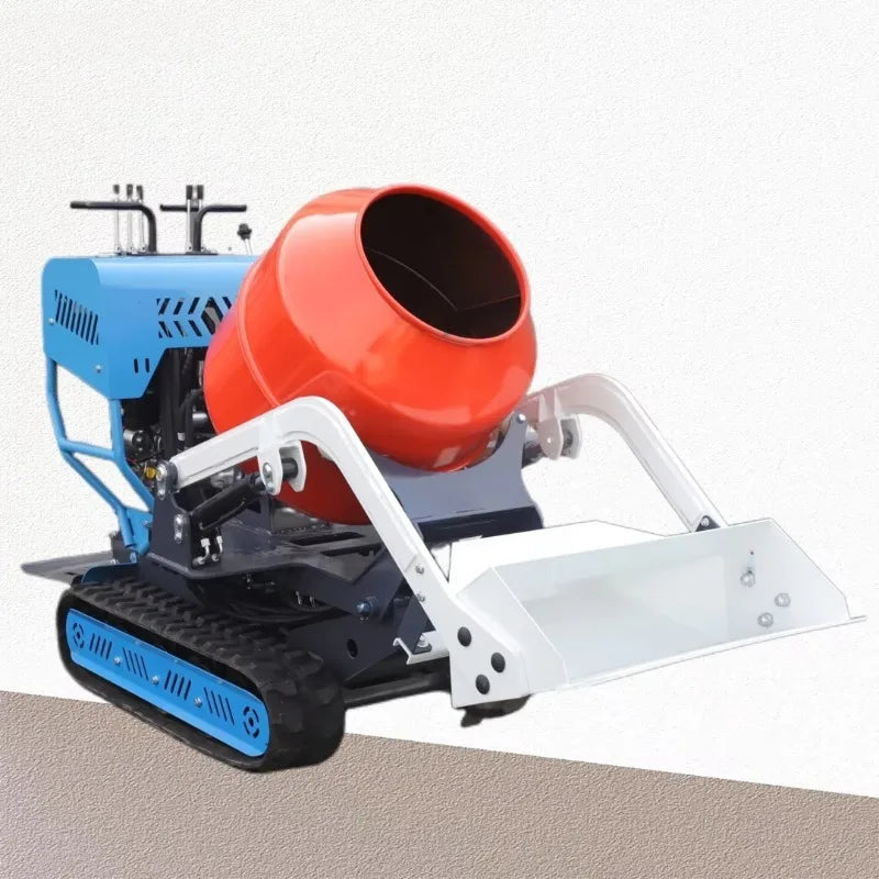 Mini Crawler Type Cement Concrete Mixer Mortar Mixing Machine Tracked Dumper Cement Mixer