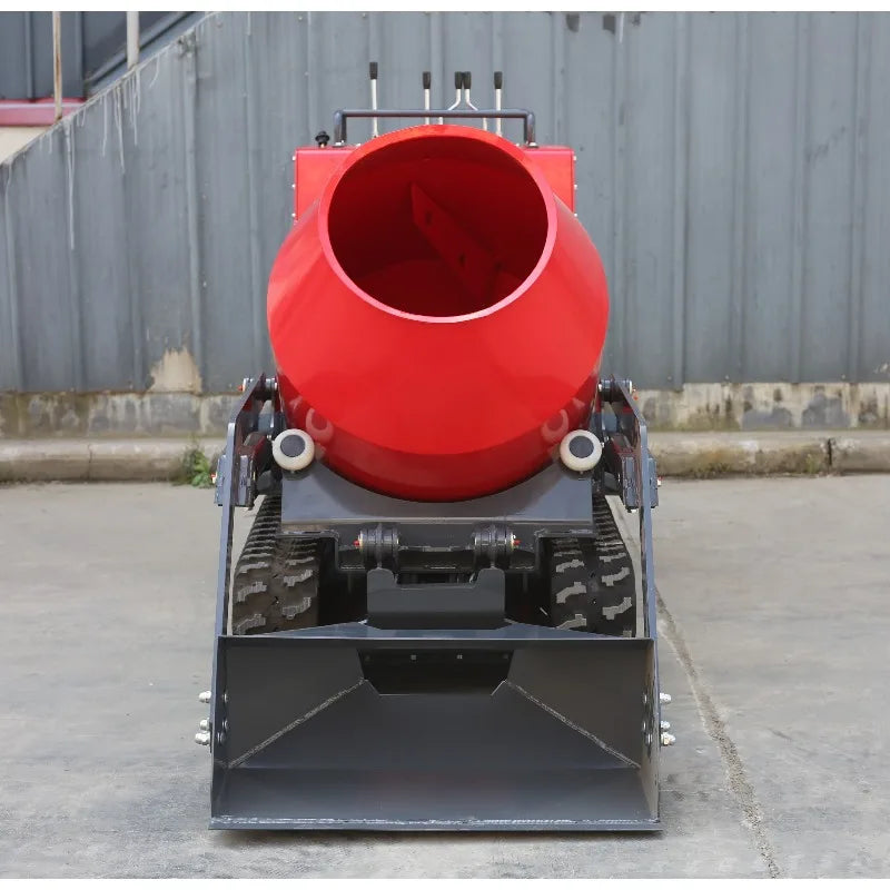 Compact Hydraulic Engineering Concrete Mixing Tanker Crawler Auto-Feeding Mixer Dumper China Factory Price