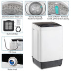 Full-Automatic Washing Machine Portable Compact Laundry Washer Spin w/Drain Pump
