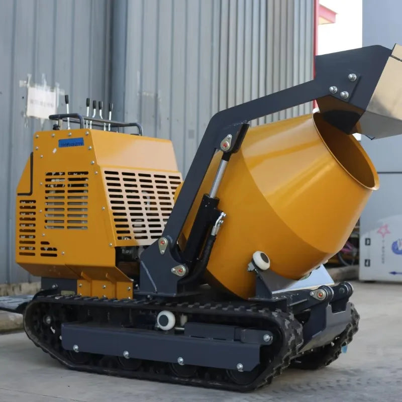 High Quality Trackd Self Loading Portable Mini Dumper Movable Diesel Concrete Mixer Machine for Construction