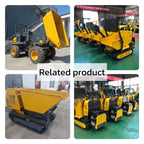 New Cement Concrete Mixer Mini Dumper Mixing Machine Mini Crawler Type Self Loading 500L Track