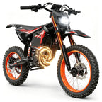 QRONGE X1 Spark L Electric Dirt Bike, 4500W Peak Electric Bicycle, 60V 28.8Ah Up to 50MPH & 60 Miles Electric Motorcycle, 17"/14" Off-Road Tire E-Dirt Bike for Adults Teens + 1 Year Warranty