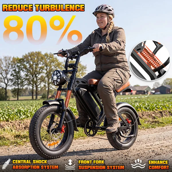 1200W All-terrain Electric Motorcycle, 48V18Ah Adult Electric Dirt Bike, 28MPH, 5-speed Variable Speed, Load Capacity of 500LBS