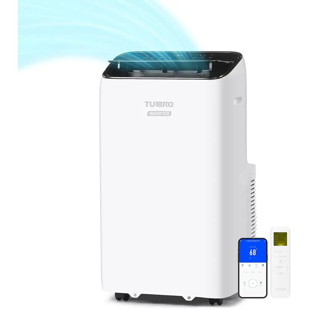 Portable 14,000 BTU Air Conditioner: High Efficiency, Quiet, Cools 600 Sq. Ft., Remote, WiFi, & Alexa Compatible