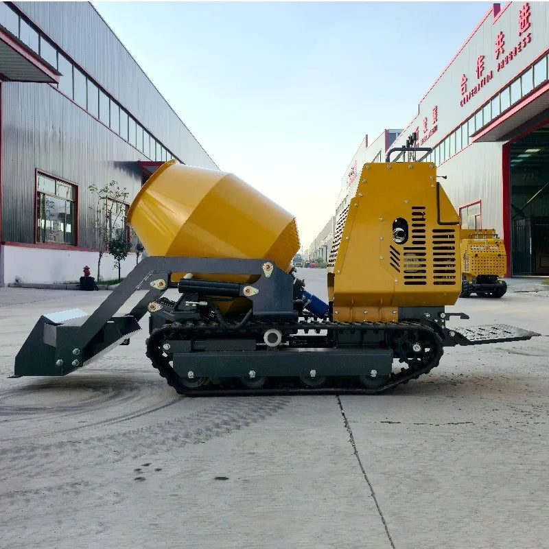 New Product Small Mini Concrete Mixer Self-loadng diesel Concrete Mixer  Automatic Track Mobile Cement Mixer Machine
