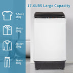 Full-Automatic Washing Machine Portable Compact Laundry Washer Spin w/Drain Pump