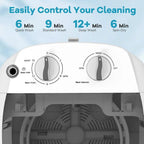 Portable Mini Washing hine, 5.5 lbs acity Small Compact Laundry Washer with Spin Tub & Drain Hose, Semi-automatic Washer hine or