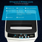 Full-Automatic Washing Machine 1.5 Cu.Ft 11 LBS Washer & Dryer White